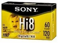 Sony SNY41989-Video HI-8 8mm Digital 120 min Metal Particle