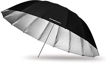 Westcott 4633 7-Feet Silver Parabolic Umbrella with Black Cover