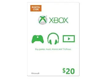 Microsoft K4W-00028 Xbox Gift Card - $20 Digital Delivery