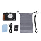 LAISANIM 5K Retro Mirrorless Camera with 12X Optical Zoom