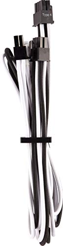 Corsair CP-8920248 Premium Sleeved PCIe Cables - White/Black