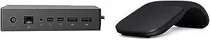 Microsoft Surface Dock (PD9-00003) & Arc Mouse (ELG-00001) (Renewed)