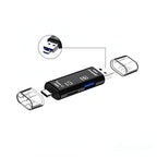 VVIA 5-in-1 SD and microSD Card Reader with OTG Adapter