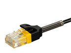 Monoprice 134663 Cat6 SlimRun Ethernet Patch Cable - 1 ft - Black