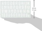 Westcott KT-20-001 Alphabet Number Lettering Guide
