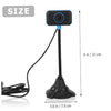 Veemoon Flexible Gooseneck USB Webcam with Built-in Microphone