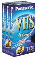 Panasonic NVT120CA3TR 120 Minute VHS Tape