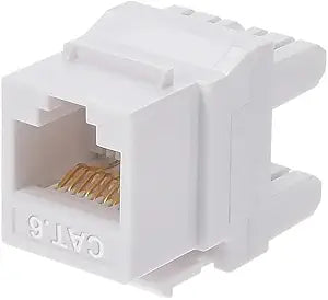 Monoprice 115695 Cat6 RJ-45 Keystone Jack - White — main product image