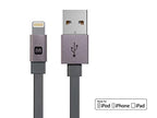 Monoprice 112955 Apple MFi Certified Flat Lightning Cable 3ft
