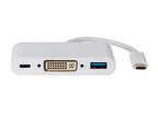 Monoprice 115759 USB-C to VGA Multiport Adapter - White
