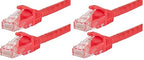 Monoprice 111388 Flexboot Cat5e 7ft Ethernet Cable Red (2-Pack)