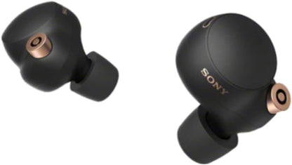 Sony WF1000XM4/B Noise-Cancelling Wireless Earbuds Black (Renewed)