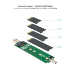 TOOQ TQE-2240B Aluminum M.2 NVMe/SATA SSD Enclosure