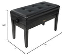 Roland RPB-D400BK-US Black Piano Bench with Storage