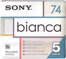 Sony 5MDW74BAA Bianca MiniDisc 74 Min 5-Pack
