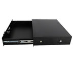 UDeuxff 2U Locking Rack Mount Drawer for 19-Inch Racks