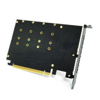 TukeSM PCIe 4.0 x16 Quad NVMe M.2 Adapter Card