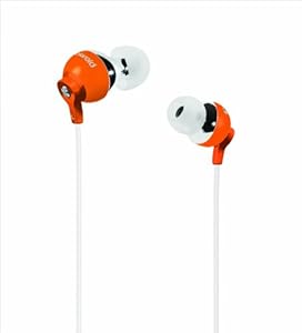Polaroid PEP25ORG Pebble Orange Stereo In-Ear Headphones