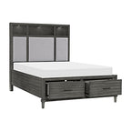 Lexicon 194840156901 Agery Gray Queen Platform Bed