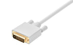 Monoprice 106014 3ft DisplayPort to DVI Cable White