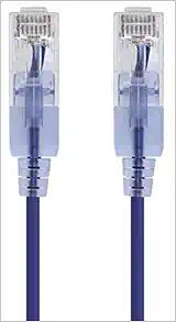 Monoprice 116323 SlimRun Cat6A 3ft Purple 10-Pack — main product image