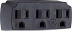 GE 51864 3-Outlet Grounded Wall Tap Adapter