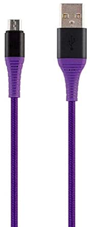 Monoprice 138333 USB 2.0 Micro B Charge & Sync Cable - 1.5ft Purple