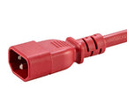 Monoprice 140113 3ft Red IEC Extension Cord