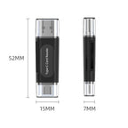 TZM Dual-Slot USB-A and USB-C SD Card Reader
