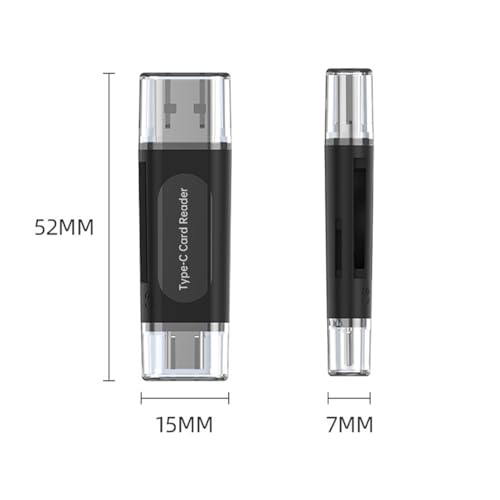 TZM Dual-Slot USB-A and USB-C SD Card Reader — main product image