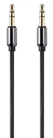 Monoprice 124436 3.5mm TRS Audio Cable - 1ft Black Onyx — main product image