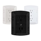 GE 45201 6-Outlet Grounded Wall Tap Extender