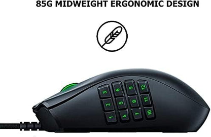 Razer Naga X 16-Button MMO Ergonomic Gaming Mouse