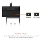 ICY DOCK EZ-Adapter MB104U-1SMB USB-C Adapter for SATA and M.2 SSDs