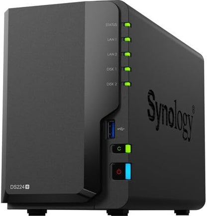 Synology DS224 2-Bay NAS 16TB HDD 16GB RAM