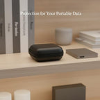 FORSETJOY Rigid EVA Zippered Hard Drive Storage Case