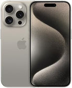 Apple MTQU3LL/A iPhone 15 Pro 256GB Natural Titanium Unlocked Premium Renewed