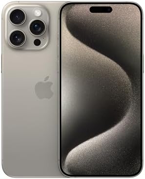 Apple iPhone 15 Pro Max 1TB Natural Titanium (Renewed)