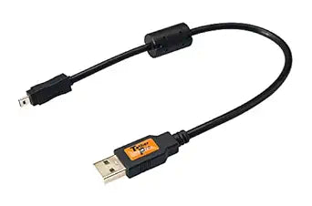 Tether Tools CU8001-BLK TetherPro USB 2.0 A to Mini-B 8 Pin Cable 1ft — main product image