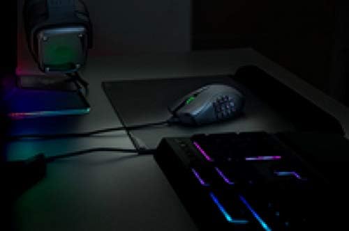 Razer RZ01-02410100-R3M1 Naga Trinity Gaming Mouse - 16000 DPI, Chroma RGB, Modular Plates