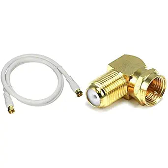 Monoprice RG6 104057 Quad Shield Coaxial Cable Adapter