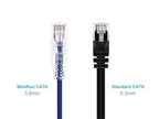 Monoprice 114796 Cat6 Ethernet Patch Cable - 1ft Purple SlimRun