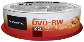 Sony 25DMW47SPM DVD-RW 2X 4.7GB 25-Pack