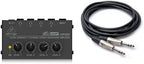 Behringer MICROAMP HA400 4-Channel Headphone Amplifier Bundle