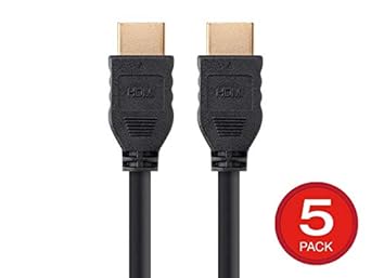 Monoprice 139529 5-Pack High Speed HDMI Cable 10ft
