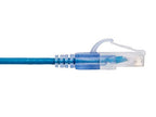 Monoprice Cat6A Ethernet Patch Cable - 1 Feet - Blue 5-Pack SlimRun