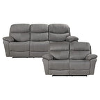 Lexicon 194840177180 Lapointe Reclining Living Room Set Gray