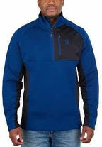 Spyder XL Men's Half Zip Sweater Pullover (Blue)