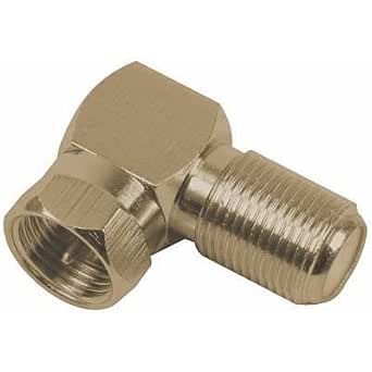 RCA Right Angle F Connector Coaxial Cable Adapter