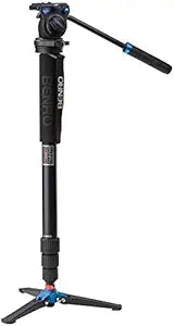 Benro A38TDS2 Aluminum Video Monopod Kit S2 Head